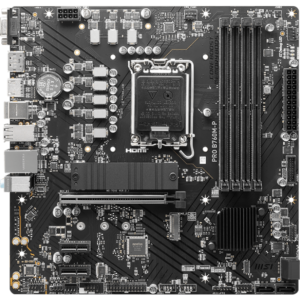 Материнская плата MSI PRO B760M-P, LGA1700, Intel B760, mATX