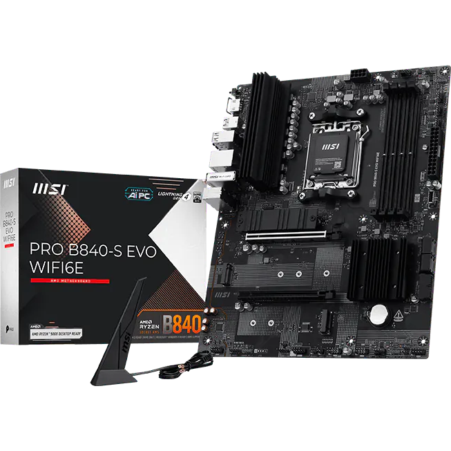 Материнская плата MSI PRO B840-S EVO WIFI6E, AM5, AMD B840, ATX — изображение 5