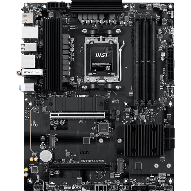 Материнская плата MSI PRO B850-S EVO WIFI, AM5, AMD B850, ATX