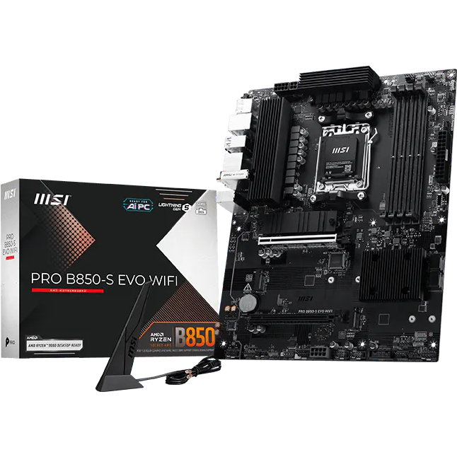 Материнская плата MSI PRO B850-S EVO WIFI, AM5, AMD B850, ATX — изображение 5