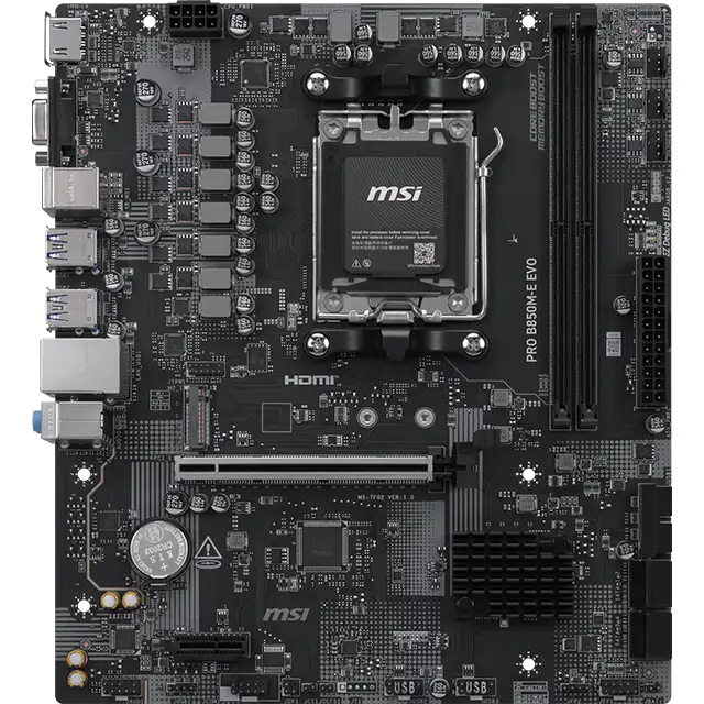Материнская плата MSI PRO B850M-E EVO, AM5, AMD B850, mATX