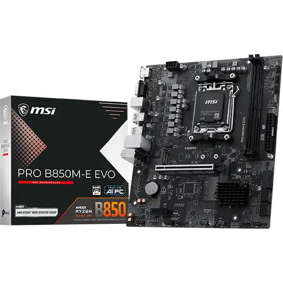 Материнская плата MSI PRO B850M-E EVO, AM5, AMD B850, mATX — изображение 5