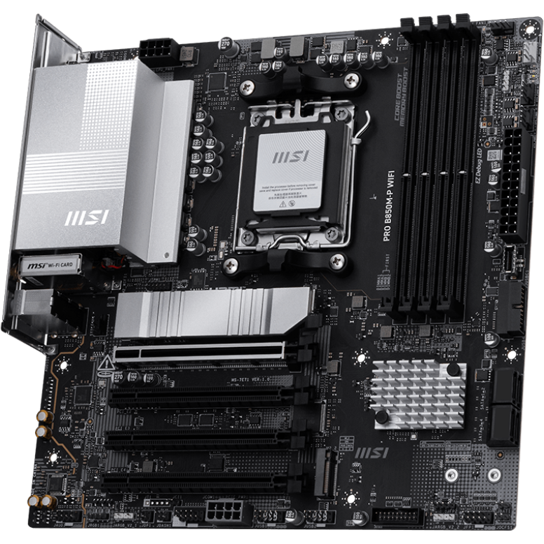 Материнская плата MSI PRO B850M-P WIFI, AM5, AMD B850, mATX — изображение 2