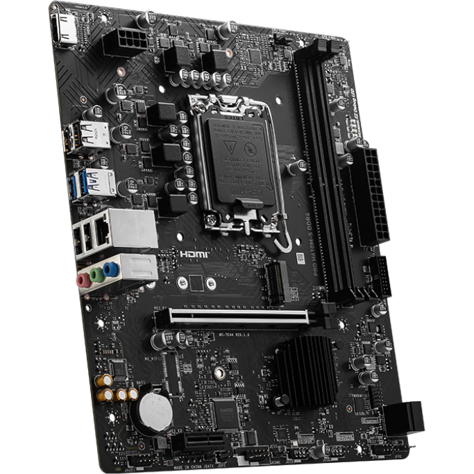 Материнская плата MSI PRO H610M-S DDR4, LGA1700, Intel H610, mATX — изображение 3