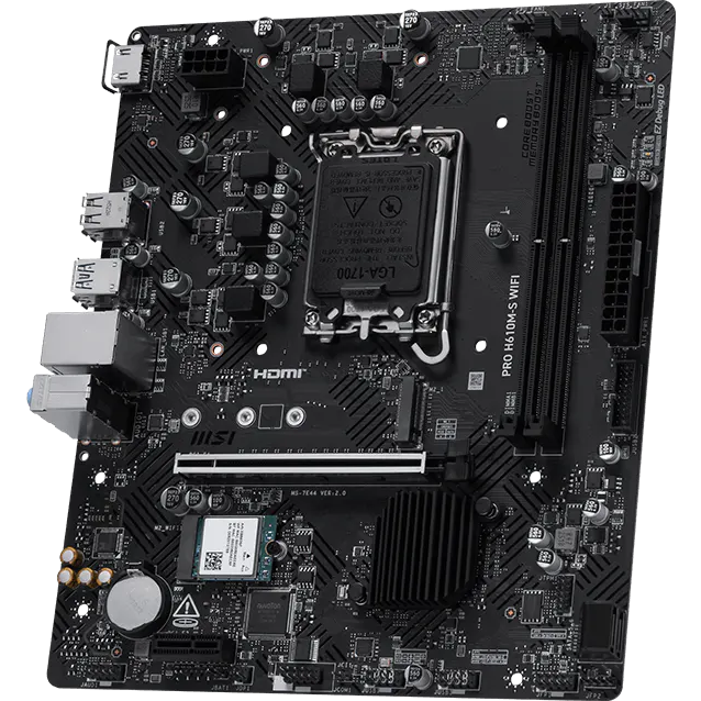 Материнская плата MSI PRO H610M-S WIFI, LGA1700, Intel H610, mATX — изображение 2