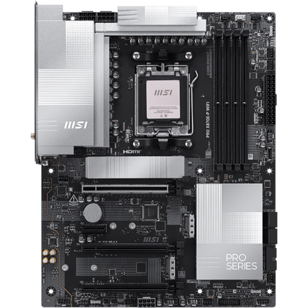 Материнская плата MSI PRO X870E-P WIFI, AM5, AMD X870E, ATX