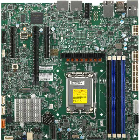 Материнская плата Supermicro MBD-X14SAZ-F-B, LGA1851, Intel W880, mATX