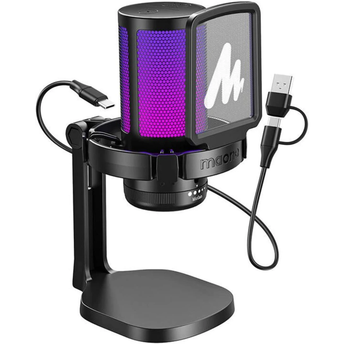 Микрофон MAONO DGM20 GamerWave RGB Black — изображение 3