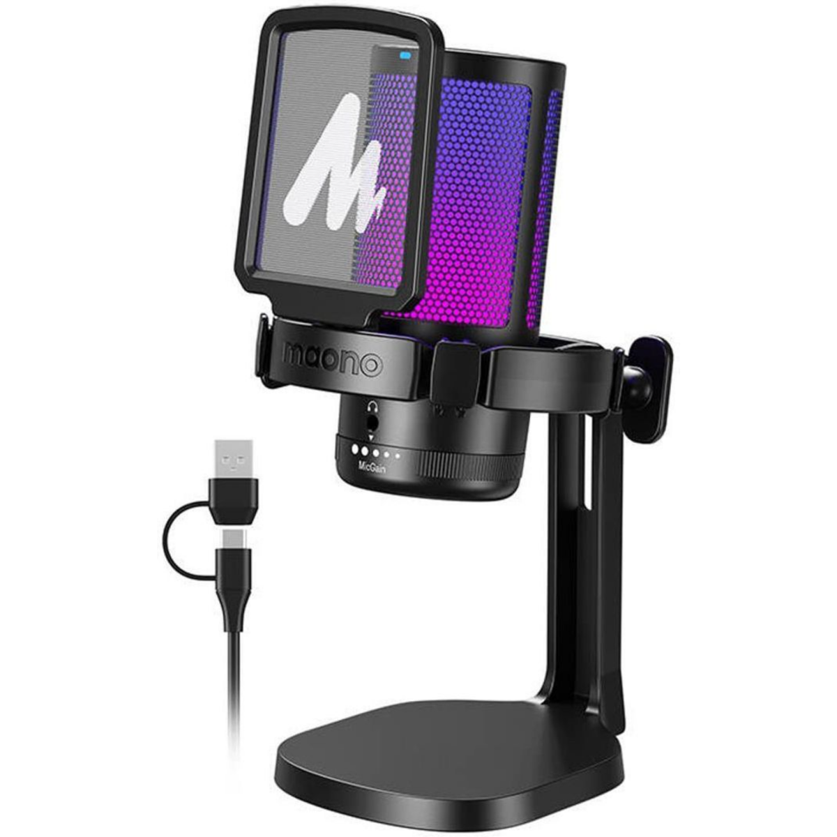 Микрофон MAONO DGM20 GamerWave RGB Black — изображение 4