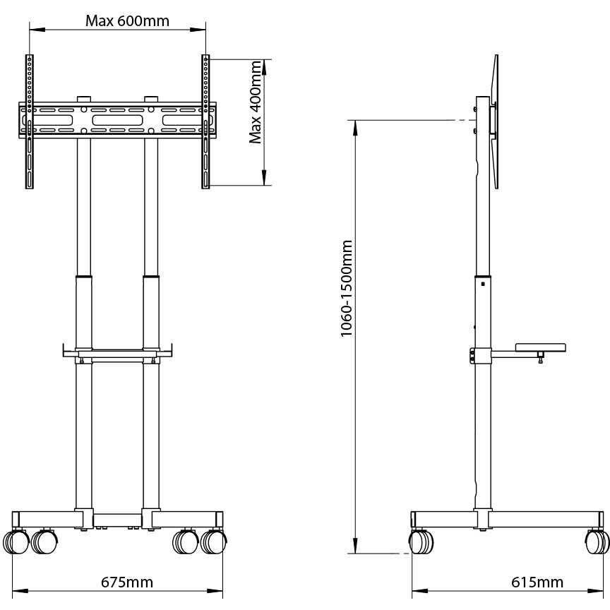 Мобильная стойка ARM MEDIA PT-STAND-7 — изображение 2