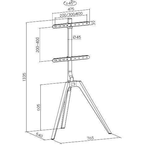 Мобильная стойка FIX FS35-44F-01 — изображение 2