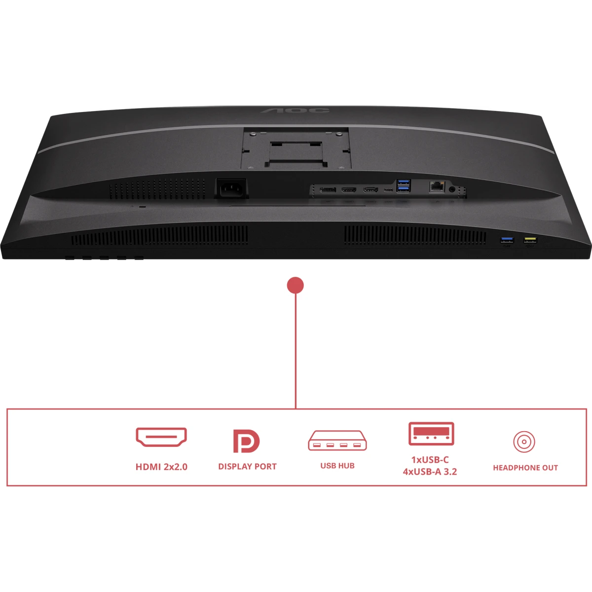 Монитор AOC 27" U27E4CV — изображение 2