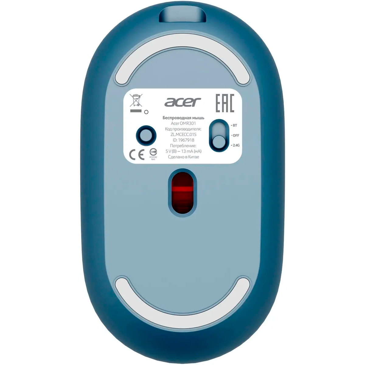 Мышь Acer OMR301 Blue — изображение 2