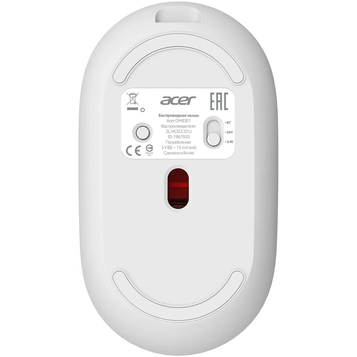 Мышь Acer OMR301 White — изображение 2