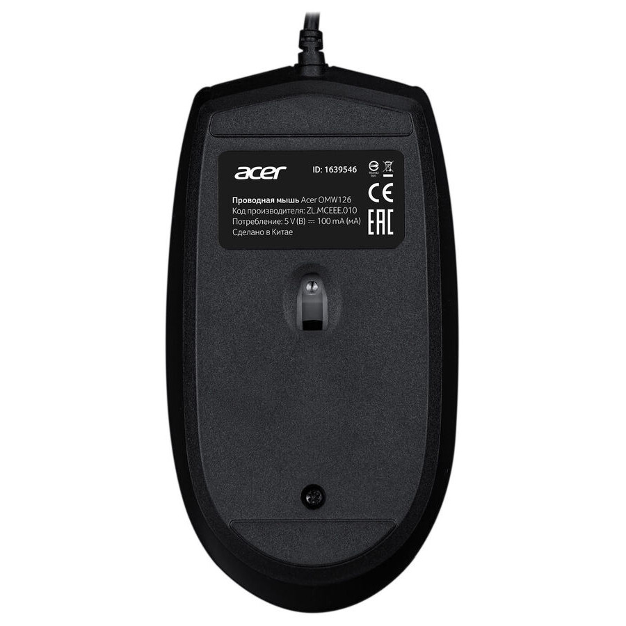 Мышь Acer OMW126 Black — изображение 2