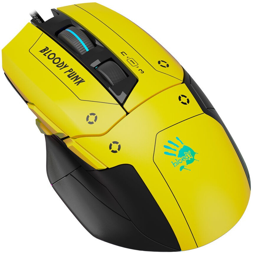 Мышь Bloody W70 Max Punk Yellow/Black — изображение 2