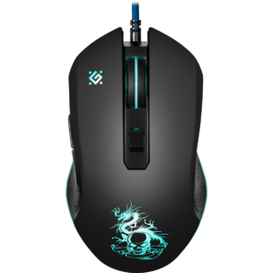 Мышь + коврик Defender Sky Dragon GM-090L Black (52090)