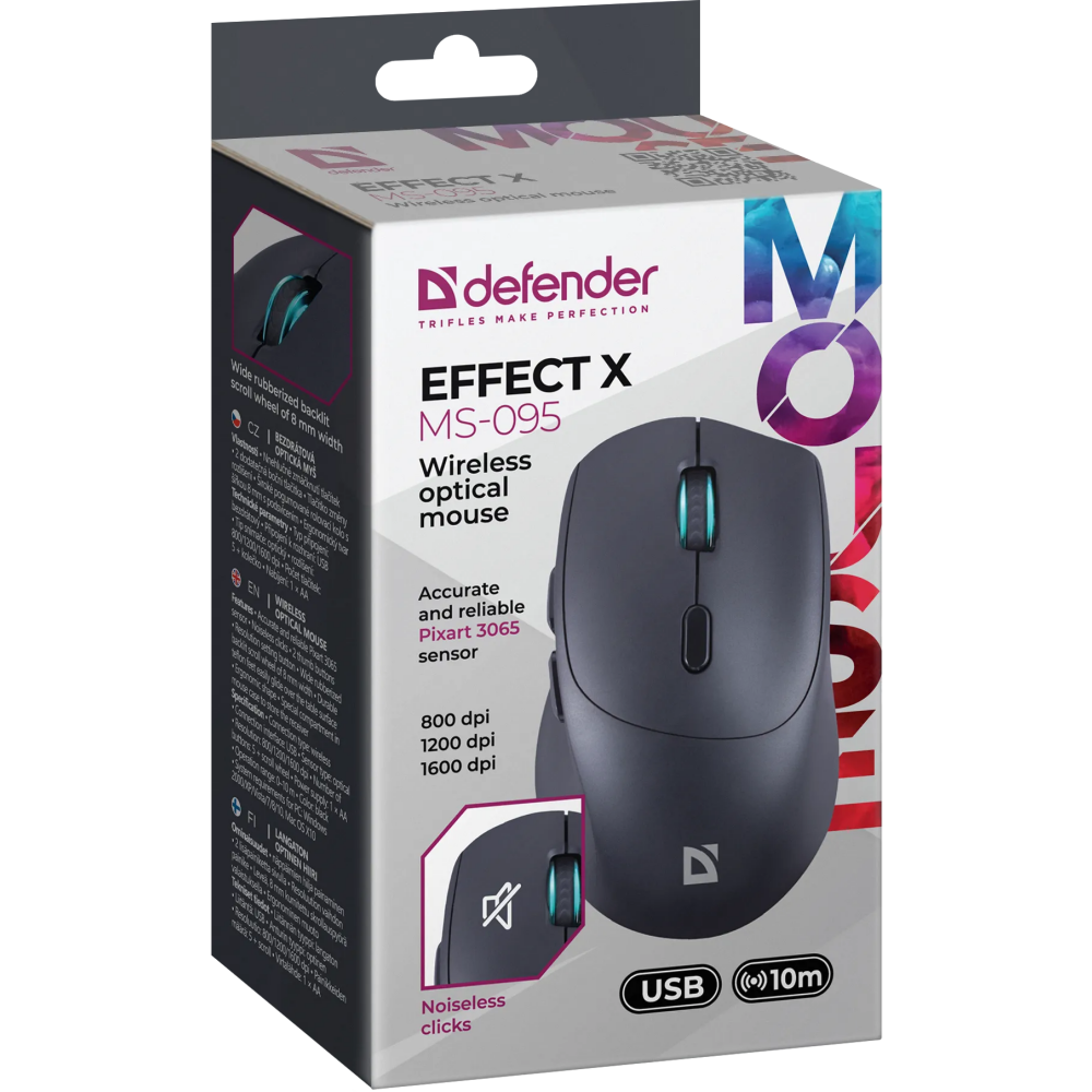 Мышь Defender Effect X MS-095 Black (52095) — изображение 5