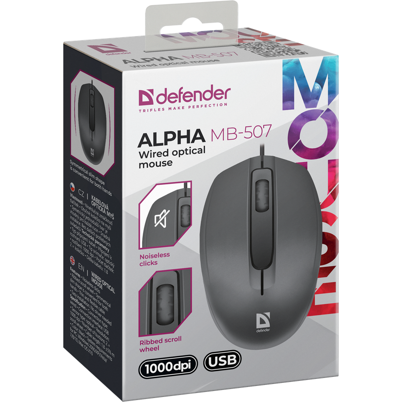 Мышь Defender Optical MB-507 Alpha (52507) — изображение 4