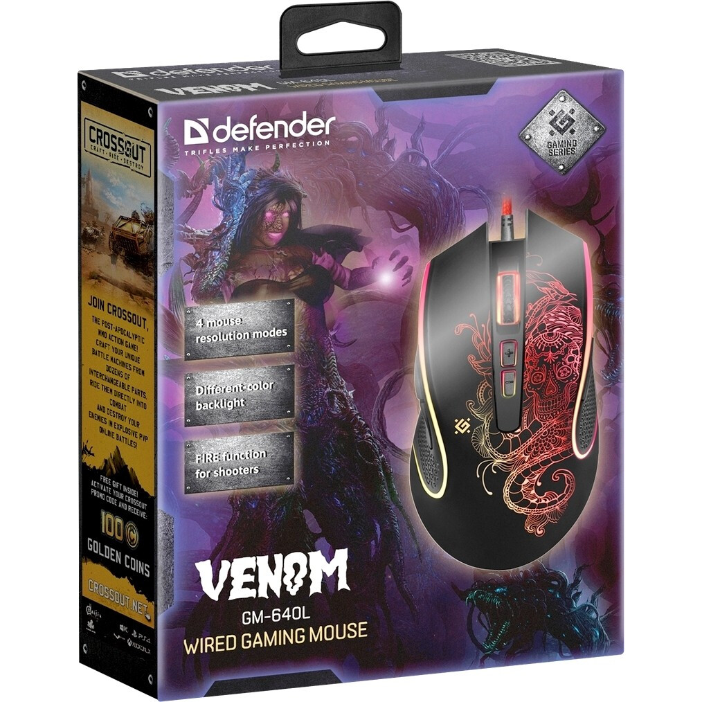 Мышь Defender Venom GM-640L (52640) — изображение 4