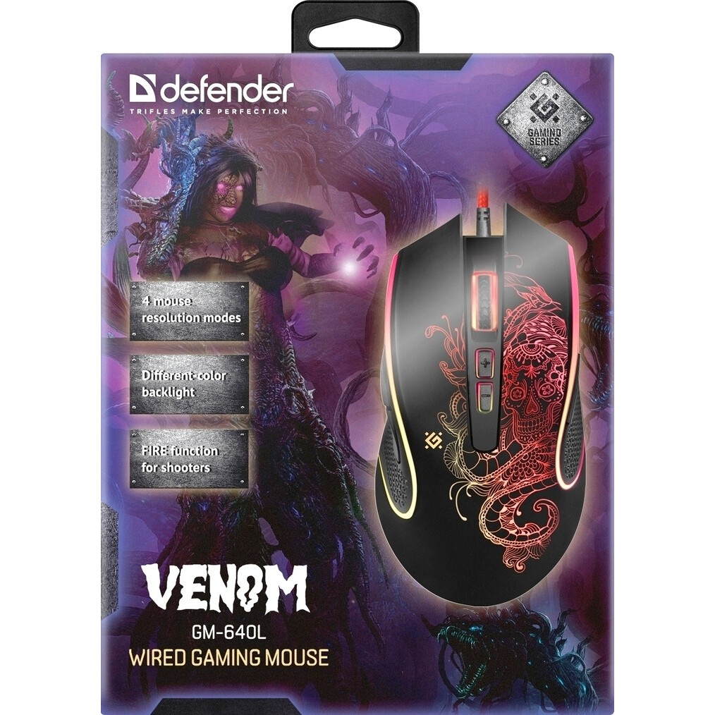 Мышь Defender Venom GM-640L (52640) — изображение 5