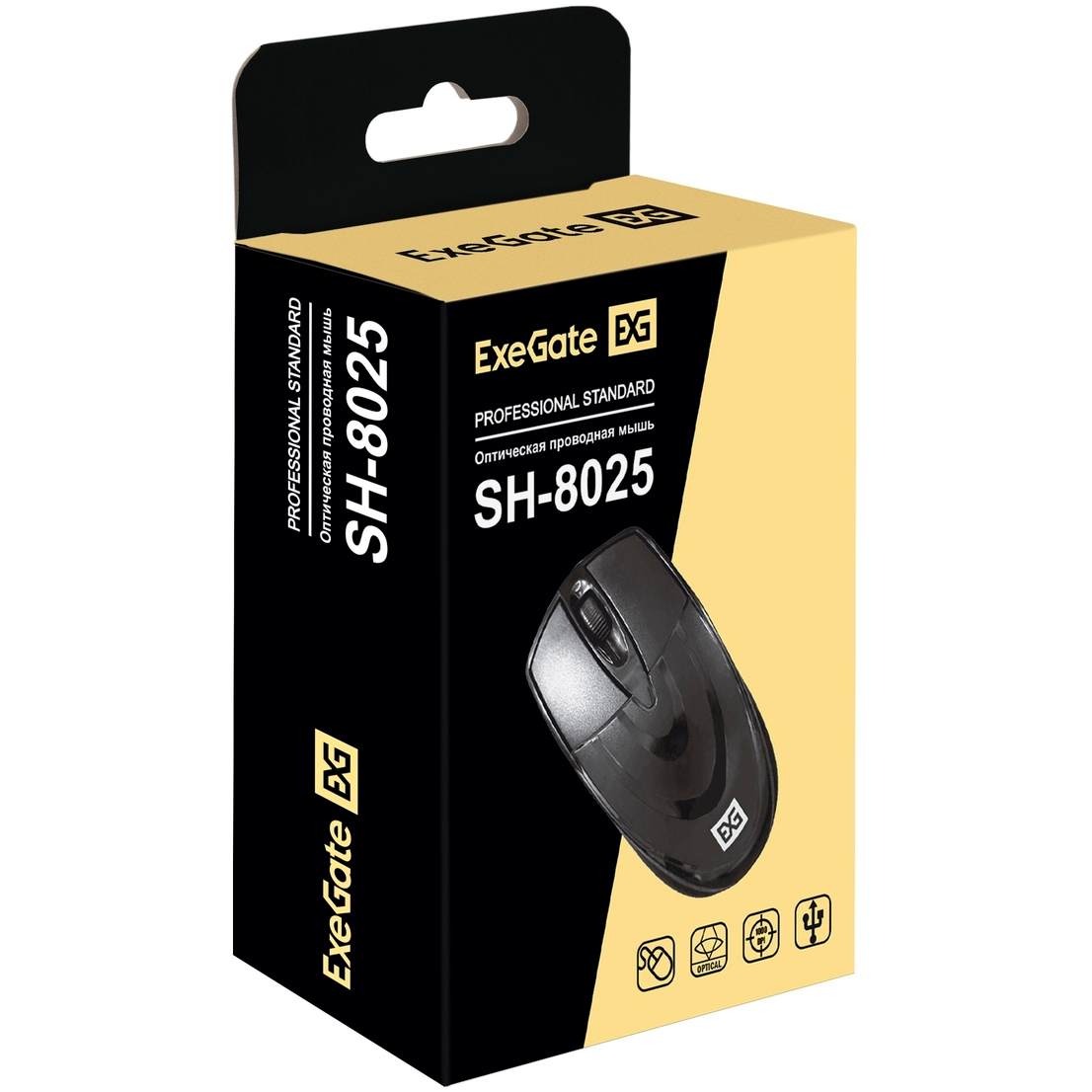 Мышь ExeGate Professional SH-8025 Black — изображение 5