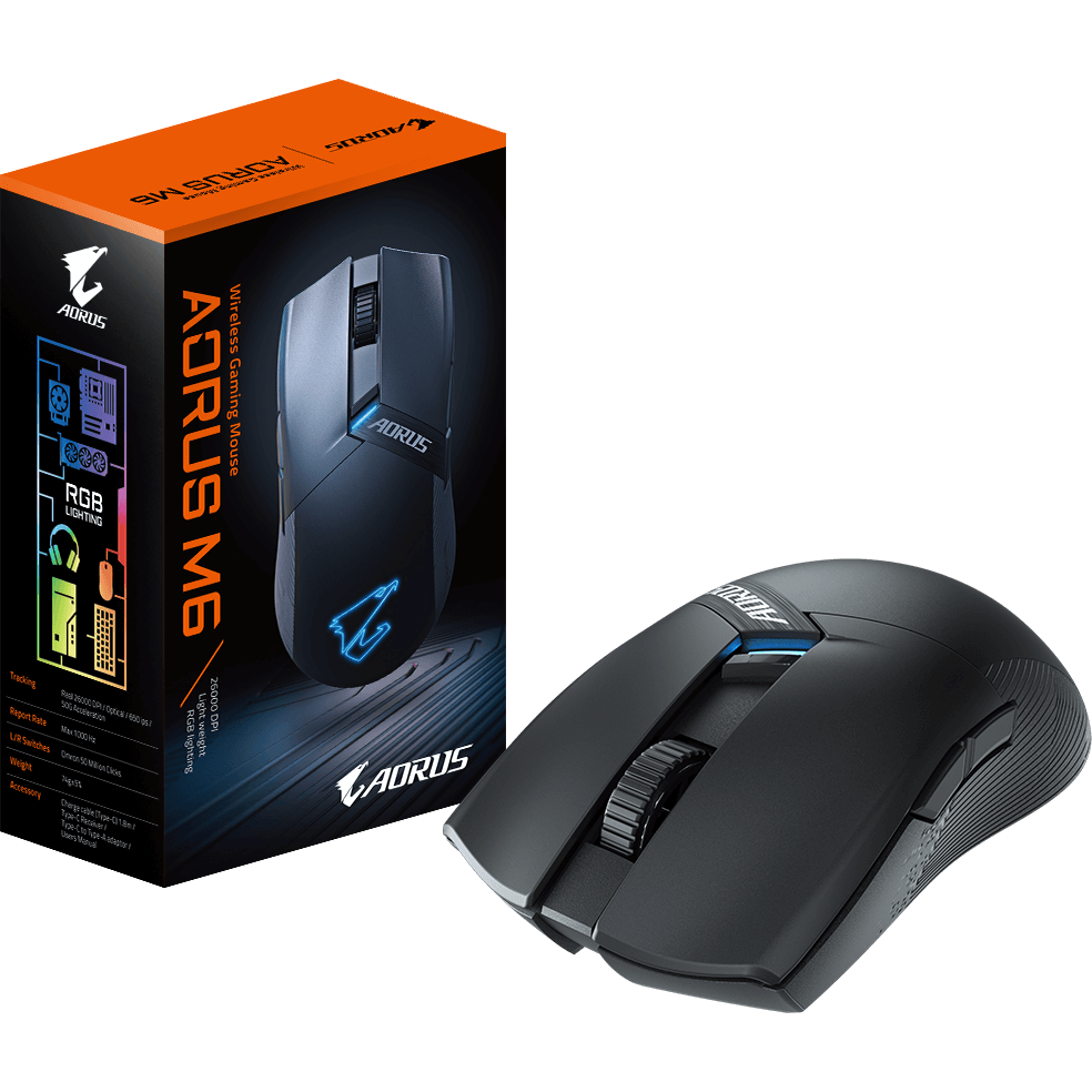 Мышь Gigabyte AORUS M6 Black — изображение 7