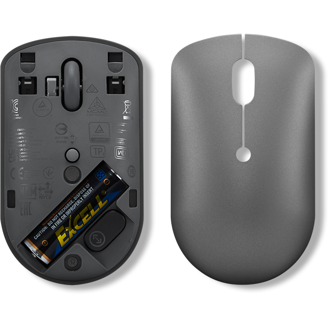 Мышь Lenovo 540 USB-C Wireless Compact Storm Grey — изображение 6
