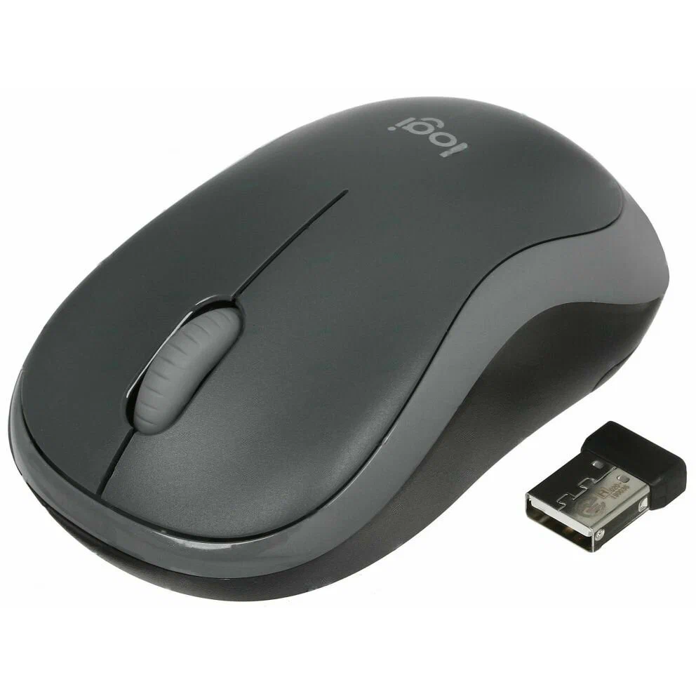 Мышь Logitech M186 Black/Grey (910-004131) — изображение 4
