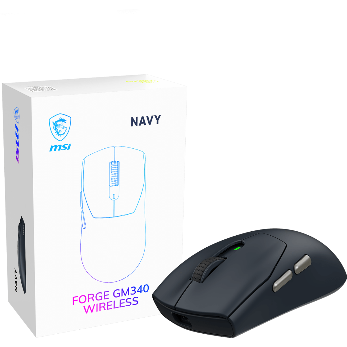 Мышь MSI Forge GM340 Wireless Navy — изображение 3
