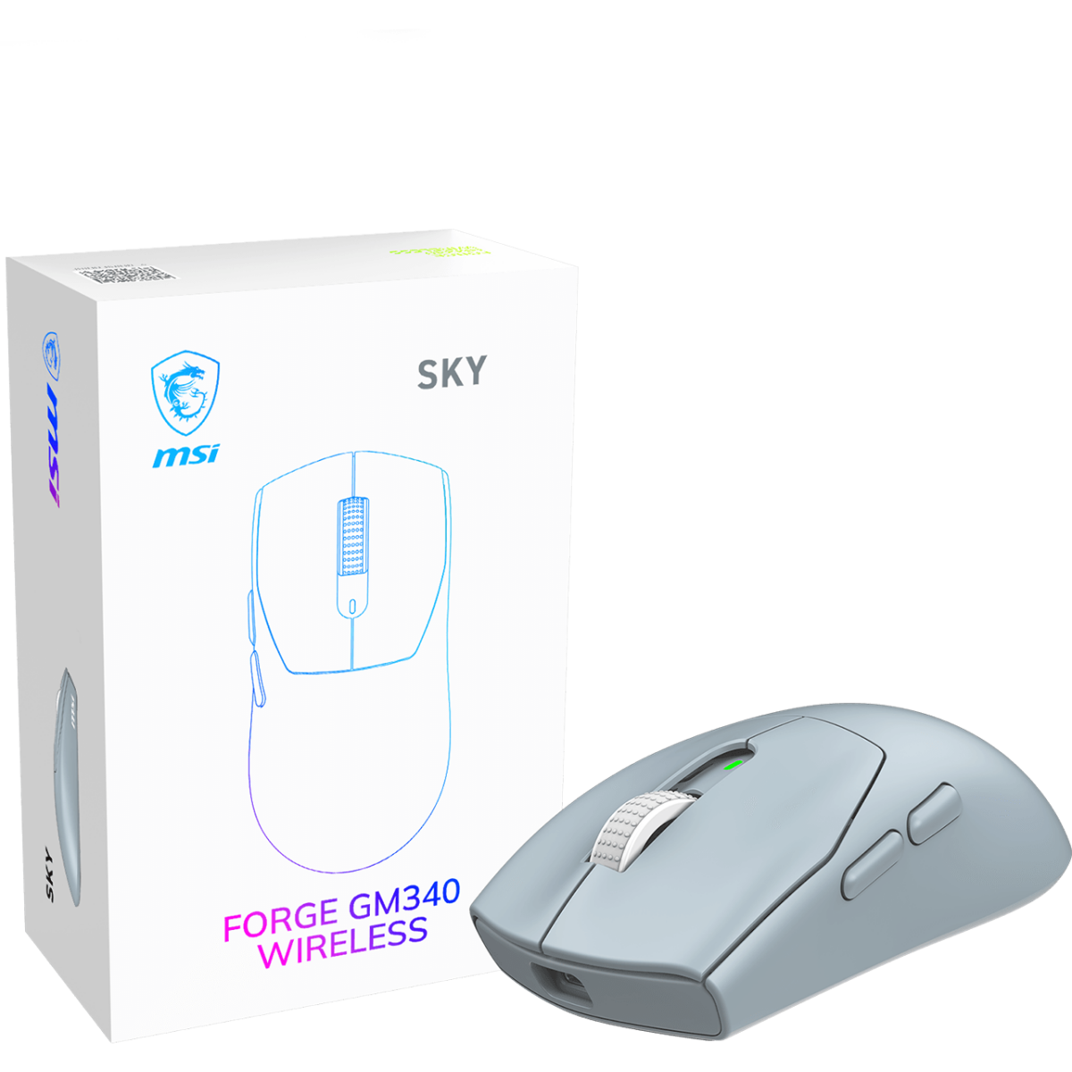 Мышь MSI Forge GM340 Wireless Sky — изображение 3