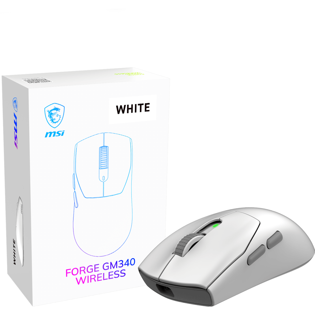 Мышь MSI Forge GM340 Wireless White — изображение 2
