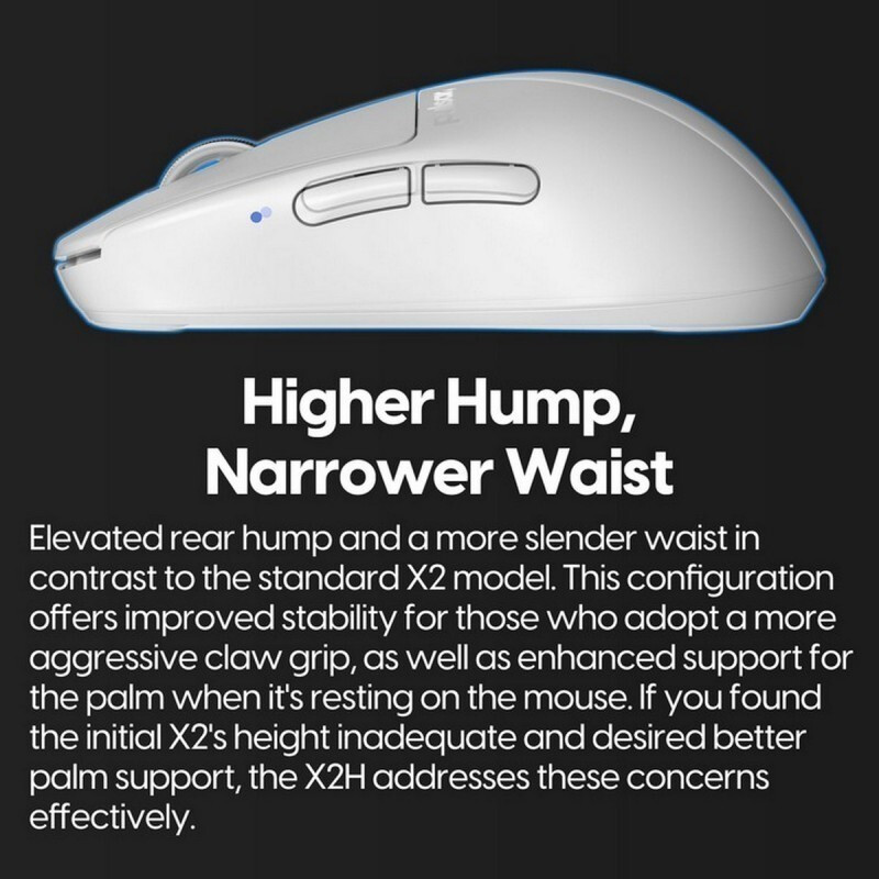 Мышь Pulsar X2 H Wireless Size 1 (Mini) White — изображение 6