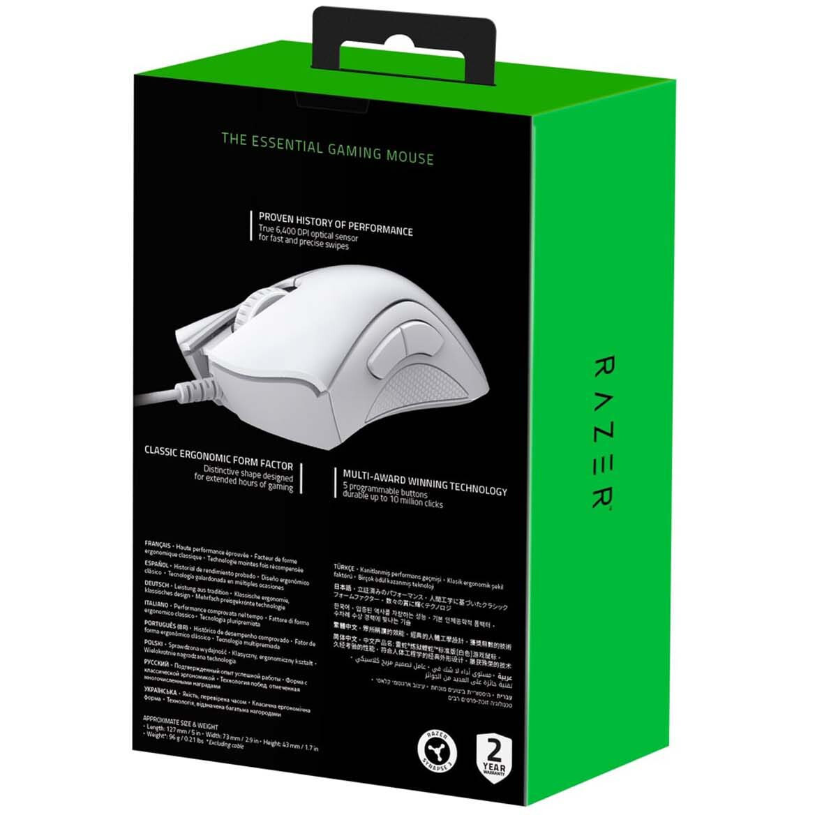 Мышь Razer DeathAdder Essential (2021) White — изображение 5