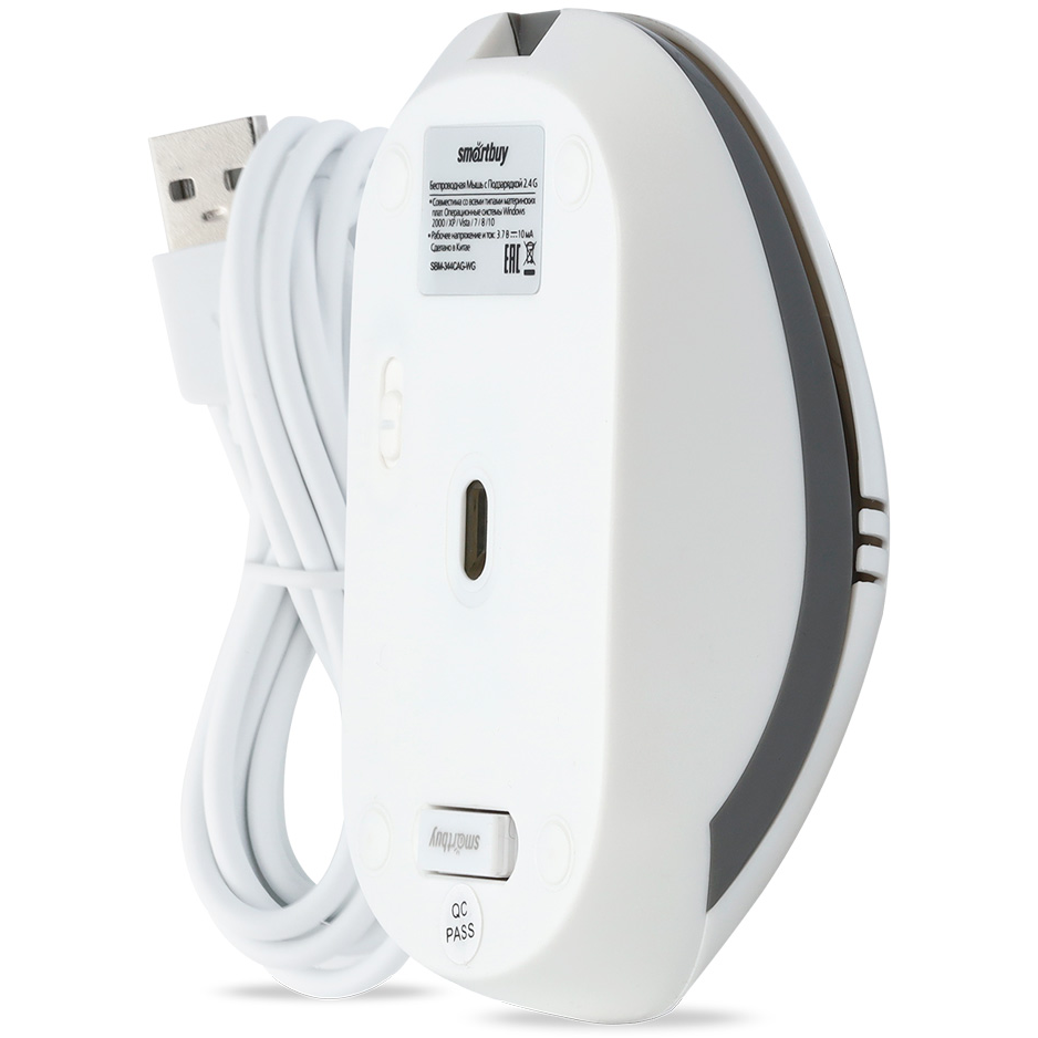 Мышь SmartBuy 344CAG White/Grey — изображение 5
