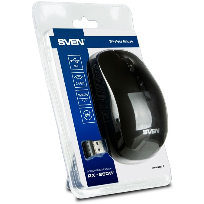 Мышь Sven RX-260W Black — изображение 7