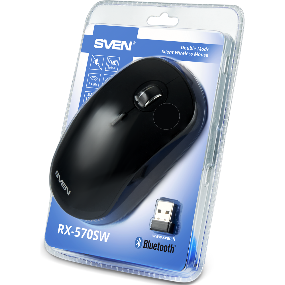Мышь Sven RX-570SW Black — изображение 2