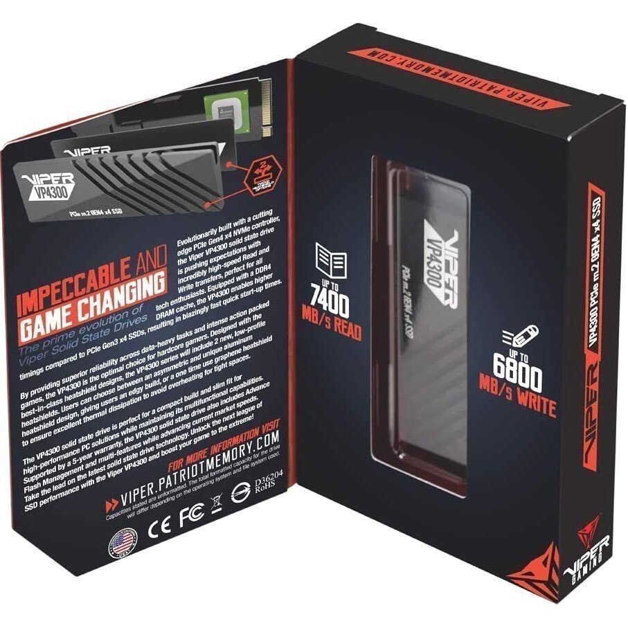 Накопитель SSD 1TB Patriot Viper VP4300 (VP4300-1TBM28H) — изображение 7