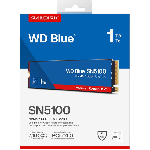 Накопитель SSD 1TB WD Blue SN5100 (WDS100T5B0E) — изображение 5