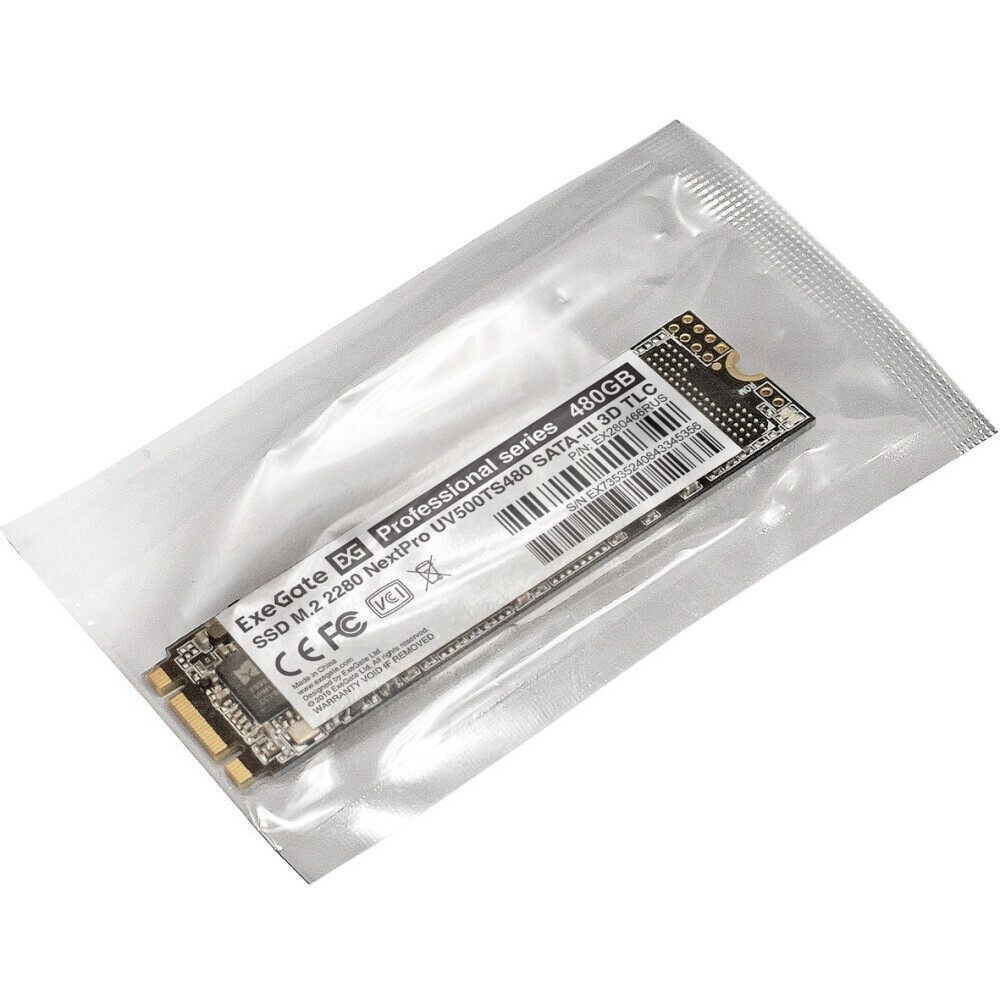 Накопитель SSD 480GB ExeGate NextPro M.2 (UV500TS480) — изображение 4