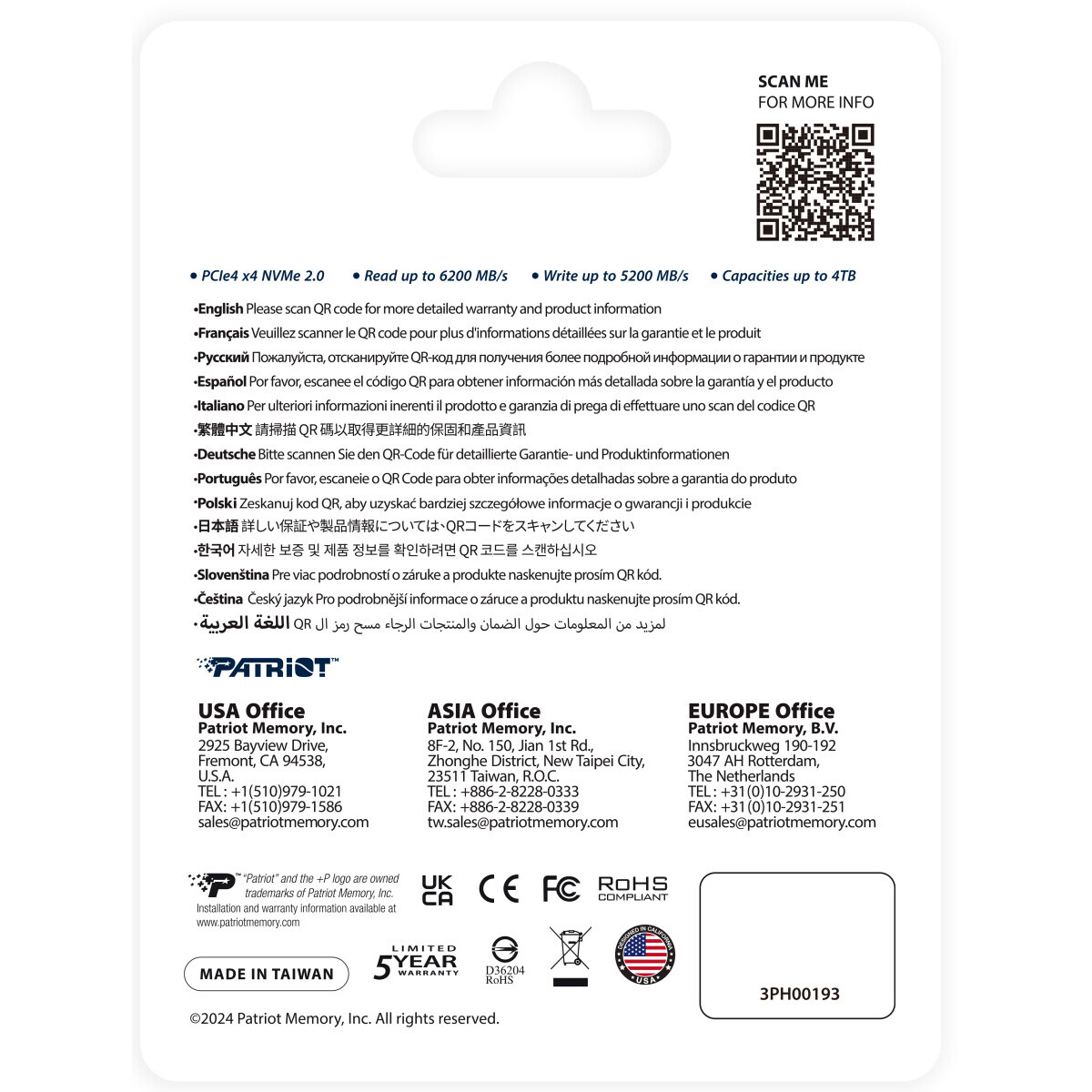 Накопитель SSD 500GB Patriot P400 V4 (P400VP500GM28H) — изображение 5