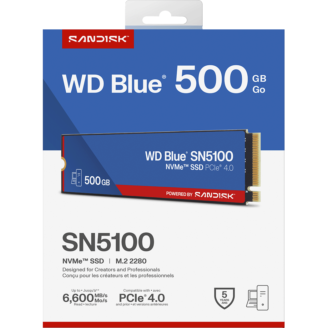 Накопитель SSD 500GB WD Blue SN5100 (WDS500G5B0E) — изображение 3