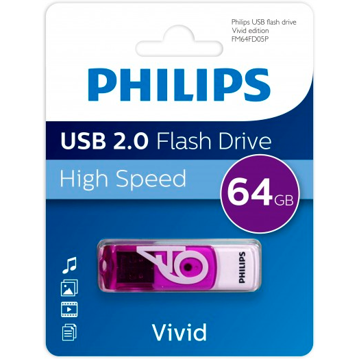 Накопитель USB 2.0 64GB Philips FM64FD05P/97 — изображение 2