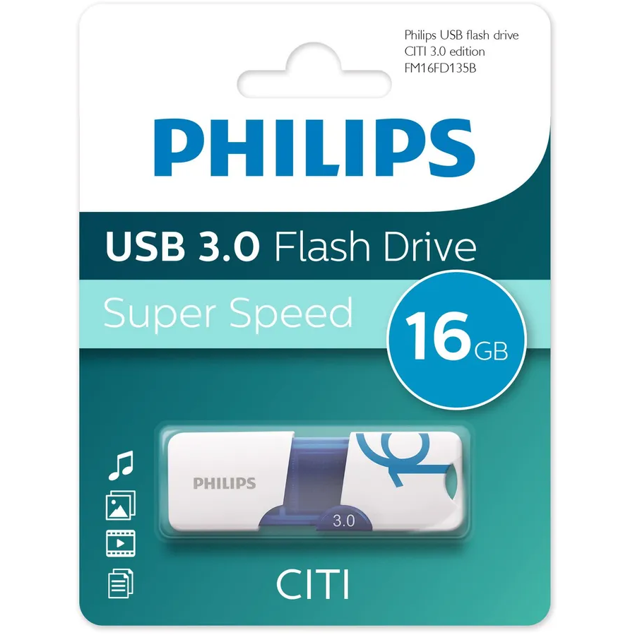 Накопитель USB 3.0 16GB Philips FM16FD135B/97