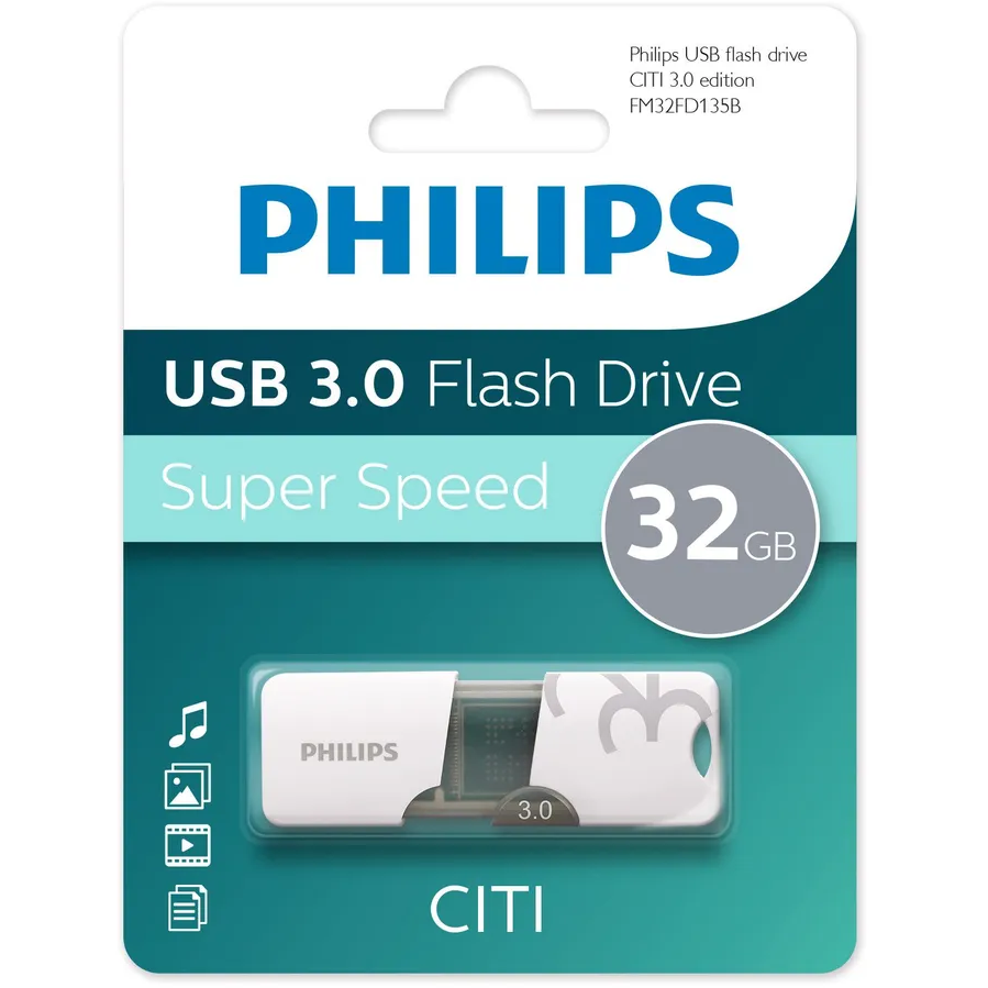 Накопитель USB 3.0 32GB Philips FM32FD135B/97