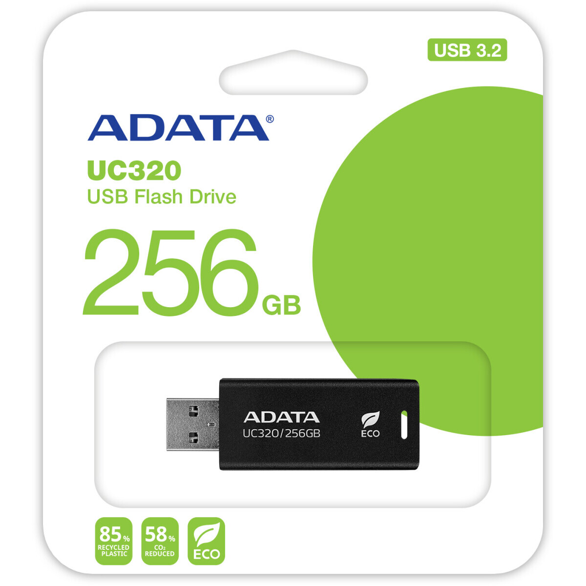Накопитель USB 3.2 256GB ADATA UC320-256G-RBK/BK — изображение 3