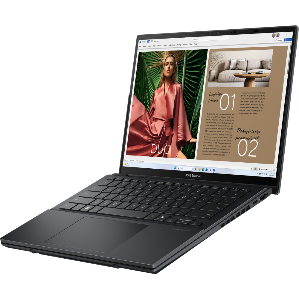 Ноутбук ASUS UX8406CA Zenbook Duo Inkwell Gray (QL345X) — изображение 4