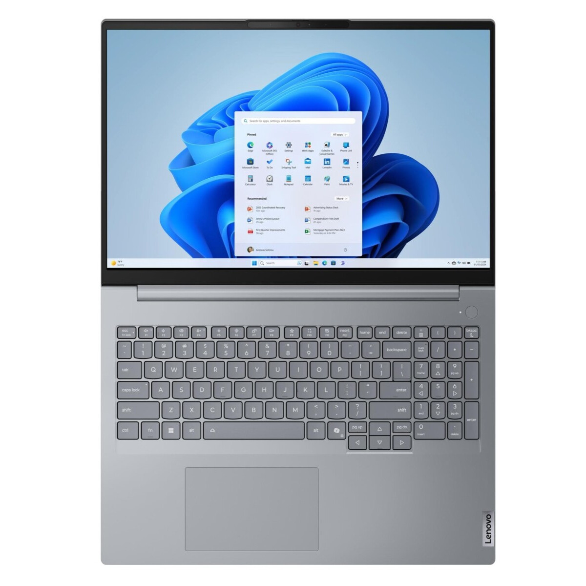 Ноутбук Lenovo ThinkBook 16 G8 IAL Arctic Grey (21SKS05B00-NoOS) — изображение 7