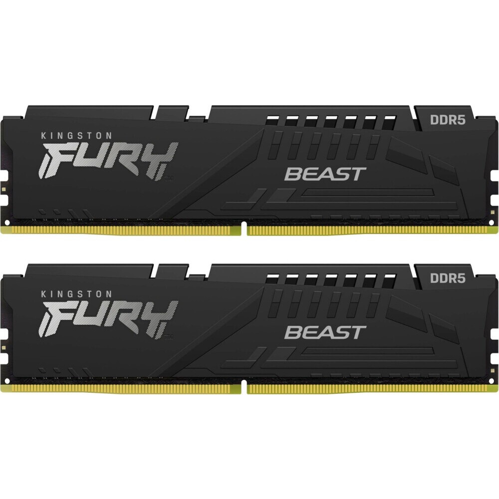 Оперативная память 128GB DDR5 5600MHz Kingston Fury Beast (KF556C40BBK2-128) (2x64GB KIT)
