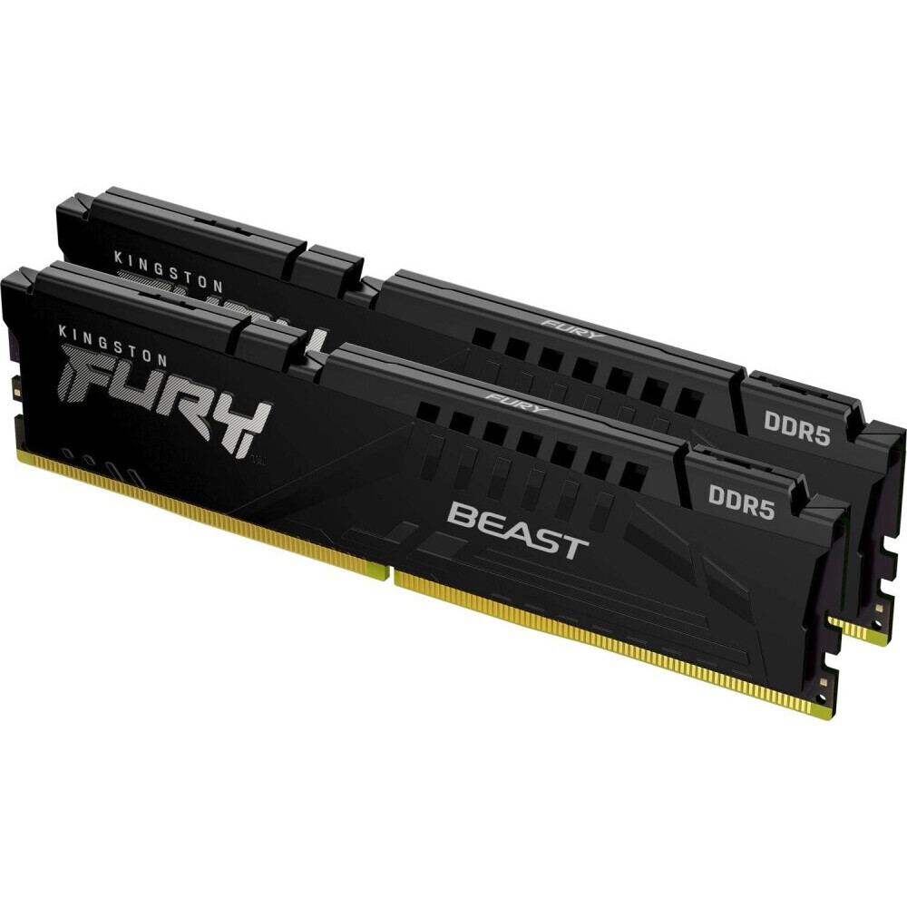 Оперативная память 128GB DDR5 5600MHz Kingston Fury Beast (KF556C40BBK2-128) (2x64GB KIT) — изображение 2
